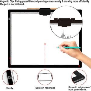 New Light Pad A3 with Top Clip- Open box